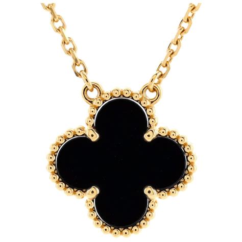 Van Cleef And Arpels Vintage Alhambra Pendant Necklace 18K Yellow Gold