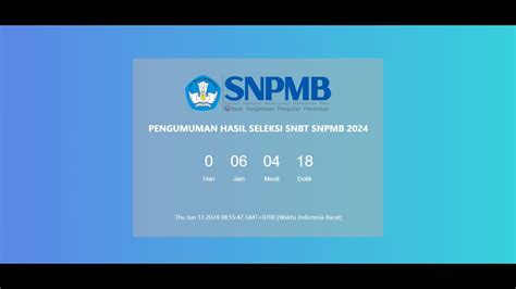 PENGUMUMAN KELULUSAN SNBT 2024 CEK KELULUSAN BERSAMA SNBT YouTube