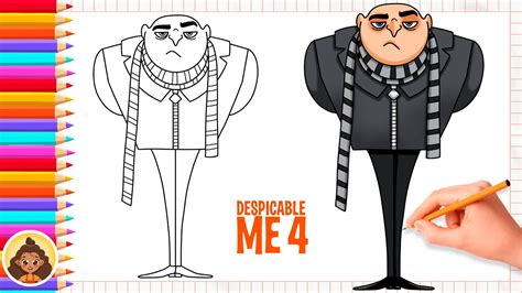 draw felonius gru  despicable   youtube