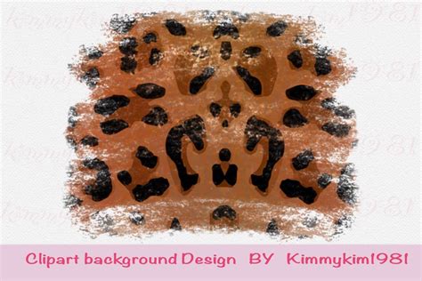 Sublimation Leopard Brush Strokes PNG Graphic By Kimmykim1981