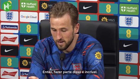 Harry Kane após se tornar o maior artilheiro da Inglaterra Um noite