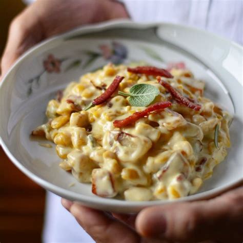 Spatzle Alla Zucca Con Speck Patate E Gorgonzola Al Ta Cucina