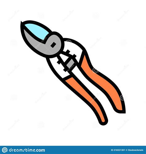 Secateurs Gardening Tool Vector Illustration Cartoondealer