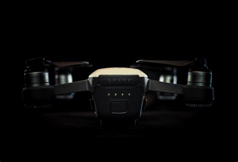 2020 - Close-up of a Spark drone on black bacgkround 1486344 Stock ...