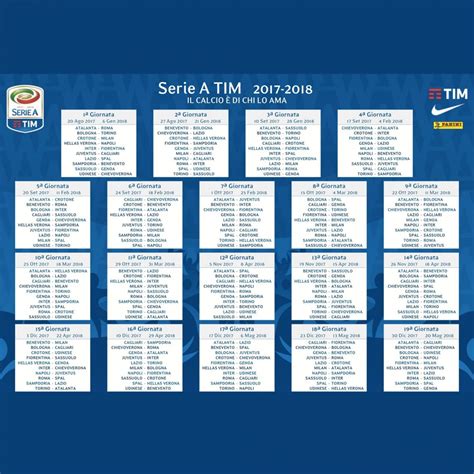 Serie A Ecco Il Nuovo Calendario