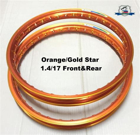 Motorcycle Yoko Ringo Star Rim Orange Gold Star Lazada Ph