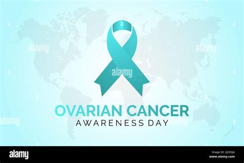 World Ovarian Cancer Day Health Awareness Concept For Banner Poster