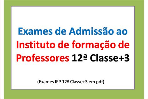 Exames Ifp Embuscadosaber