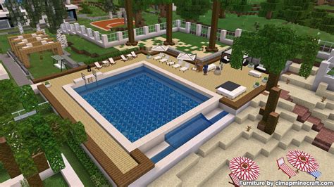 Outdoor Minecraft Furniture Minecraft Bedrock Map