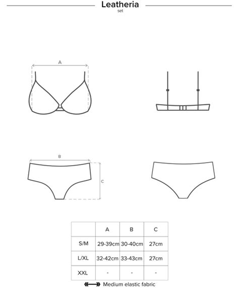 Obsessive Leatheria Black Matte Look Lingerie Set SexyStyle Eu