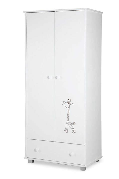 Babykamer Safari Giraffe Wit Ledikant Commode Kast 3 Delig Set