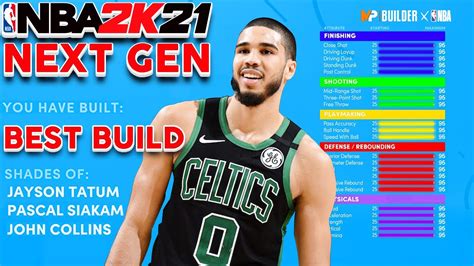 Nba K Next Gen Jayson Tatum Best Pf Build Badge Upgrades Youtube