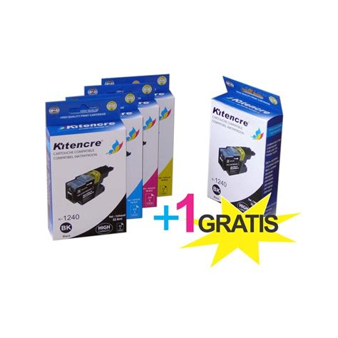 Cartouches D Encre LC 1240 Pack 4 1 GRATIS Compatible Brother