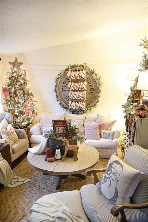 Cozy Cottage Christmas Living Room Liz Marie Blog