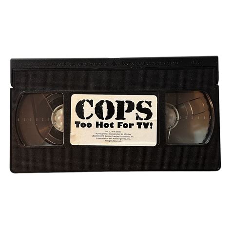 Cops Too Hot For Tv Vhs Tape Etsy