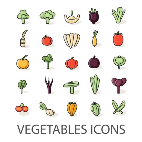 Premium Vector Vegetarian Vegetable Veggies Minimal Thin Line Web