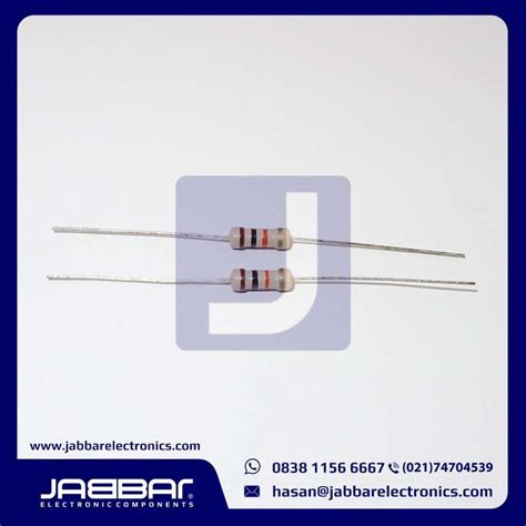 RESISTOR 10K OHM 1 2W Setengah 5 DIP2 COKLAT Jabbar Electronics