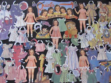 Vintage Paper Doll Dionne Quints Paper Dolls Celebrity Etsy