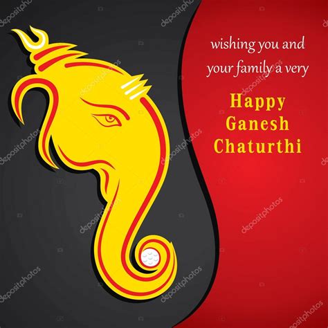 Ganesh chaturthi festival greeting card Stock Vector Image by ...