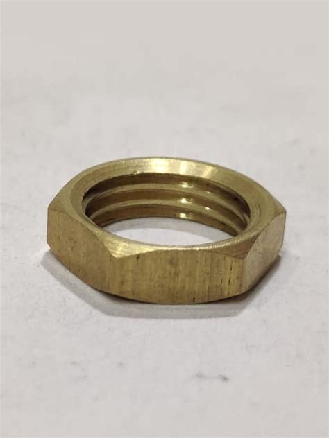 Hexagonal 2 Inch Brass Hex Check Nut For Bathroom Fitting At Rs 500