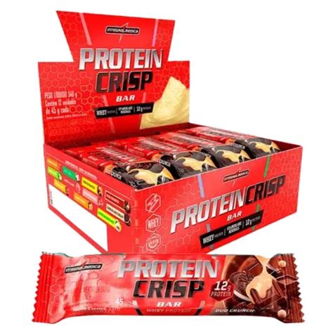 Protein Crisp Bar Caixa C 12un De 45g Integralmedica Bodysaver