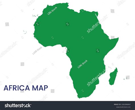 High Detailed Map Africa Outline Map Stock Vector (Royalty Free) 2263046067 | Shutterstock