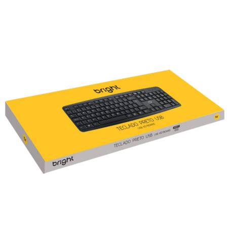 Teclado Preto Usb Bright