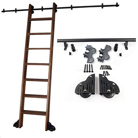 Retractable Ladder Sliding Track Hardware Kit No Ladder Round Library