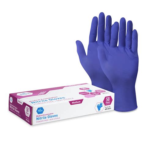 Buy Med Pride Nitrile Medical Exam Gloves Disposable Powder Latex