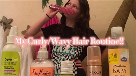 My Curly Wavy Hair Routine Youtube