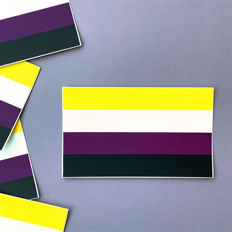 Nonbinary Pride Flag Sticker Flags For Good