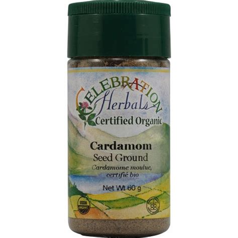 Organic Ground Cardamon Seed 50 Grams By Celebration Herbals