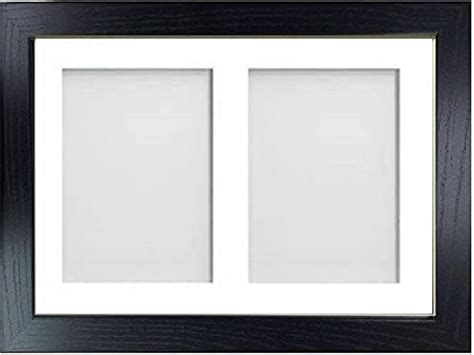 Ezelo Uk Wood Effect 14x11 Inches Picture Photo Frame With White 2 Aperture Collage Mount For