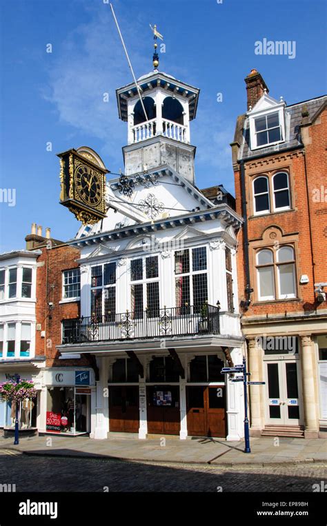 Guildford Town Clock Hi Res Stock Photography And Images Alamy