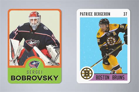 Vintage Hockey Trading Cards on Behance