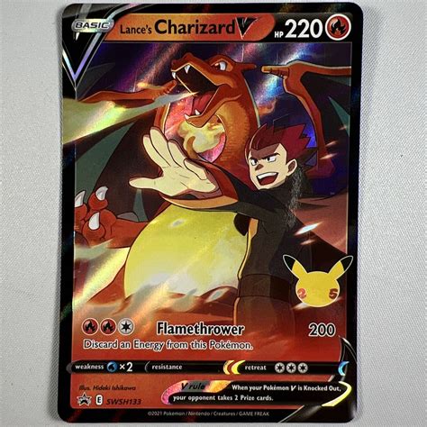 Mavin Lances Charizard V Swsh Nm Promo Rare Normal Sized Pokemon Card