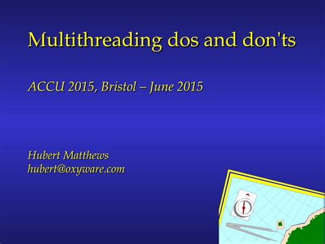 Pdf Multithread Dos And Don Ts Accu Dos · Multithreading Dos And Don Ts Accu 2015