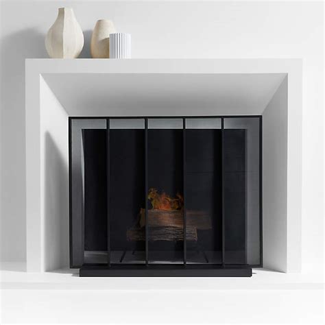 Chevron Fireplace Screen Reviews Crate And Barrel