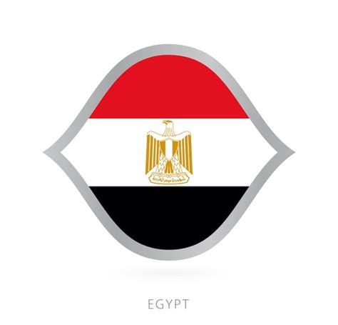 Premium Vector | Egypt national team flag in style for international ...