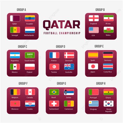 Calendrier Des Groupes De Match Coupe Du Monde Fifa Qatar Png