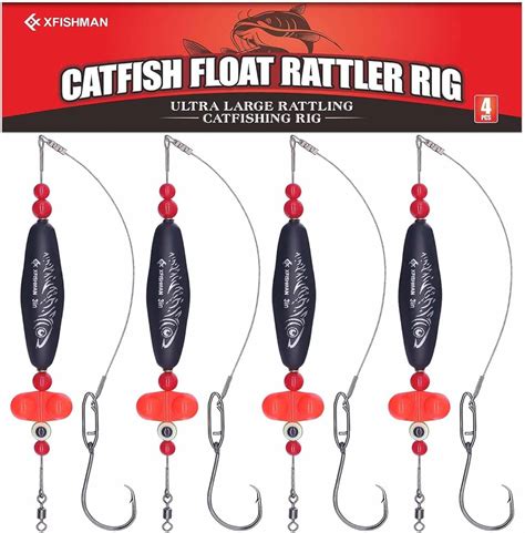 THKFISH 4pcs Fishing Bobbers Catfish Floats Rigs Santee Rig, catfish ...