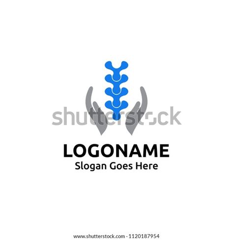 Chiropractic Logo Design Spine Logo Template Stock Vector (Royalty Free ...