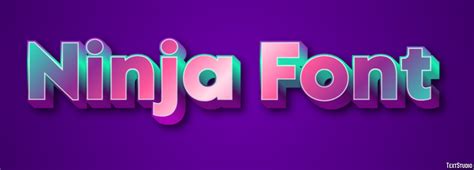 Ninja Font Text Effect and Logo Design Font