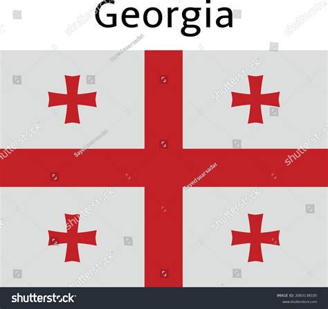 Georgia Country Flag Vector Design Stock Vector (Royalty Free) 2083138105 | Shutterstock