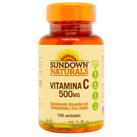 Comprar Vitamina C 500mg Com 100 Comprimidos Sundown Naturals Drogaria Nova Esperança