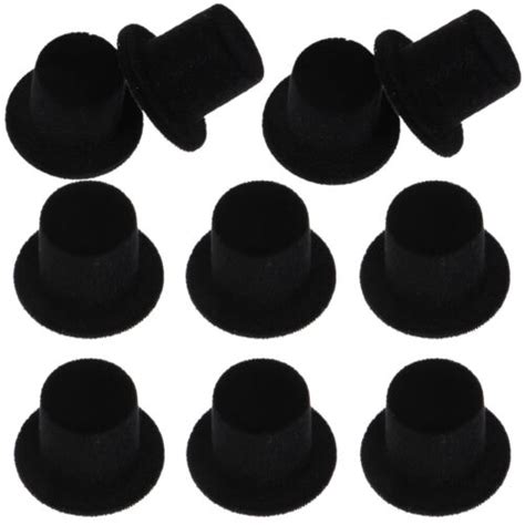 20pcs Miniature Top Hat Mini Doll Hat Mini Snowman Hat Crafts Top Hat Decoration Ebay