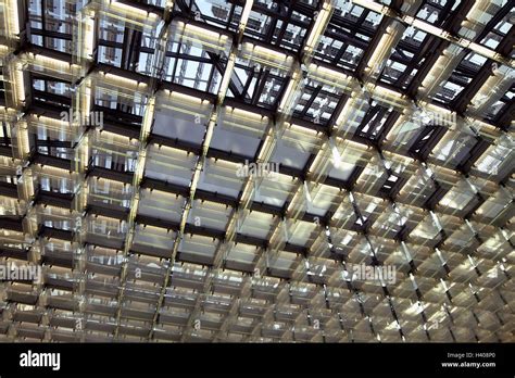 Germany, Berlin, the Bundesrat, plenary hall, cap construction, detail ...