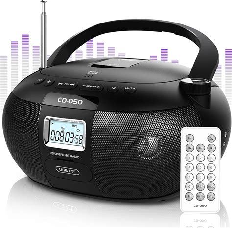 Buy Greadio CD Player Boombox Portable With AM FM Stereo Radio