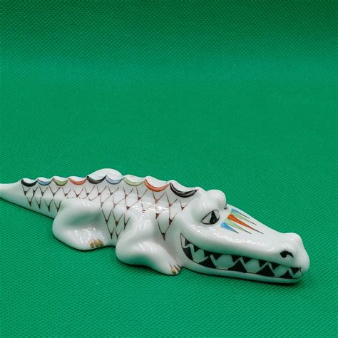 VINTAGE MODERNIST CROCODILE Mid-century Porcelain Colorful - Etsy