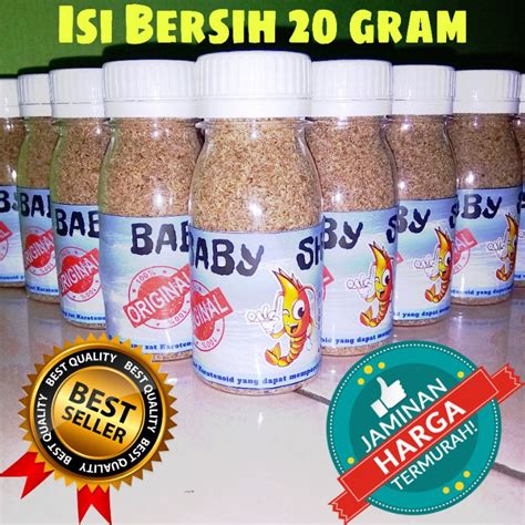 Jual Pakan Cupang Baby Shrimp BERKAH SYABIL Bayi Udang Kering Kemasan